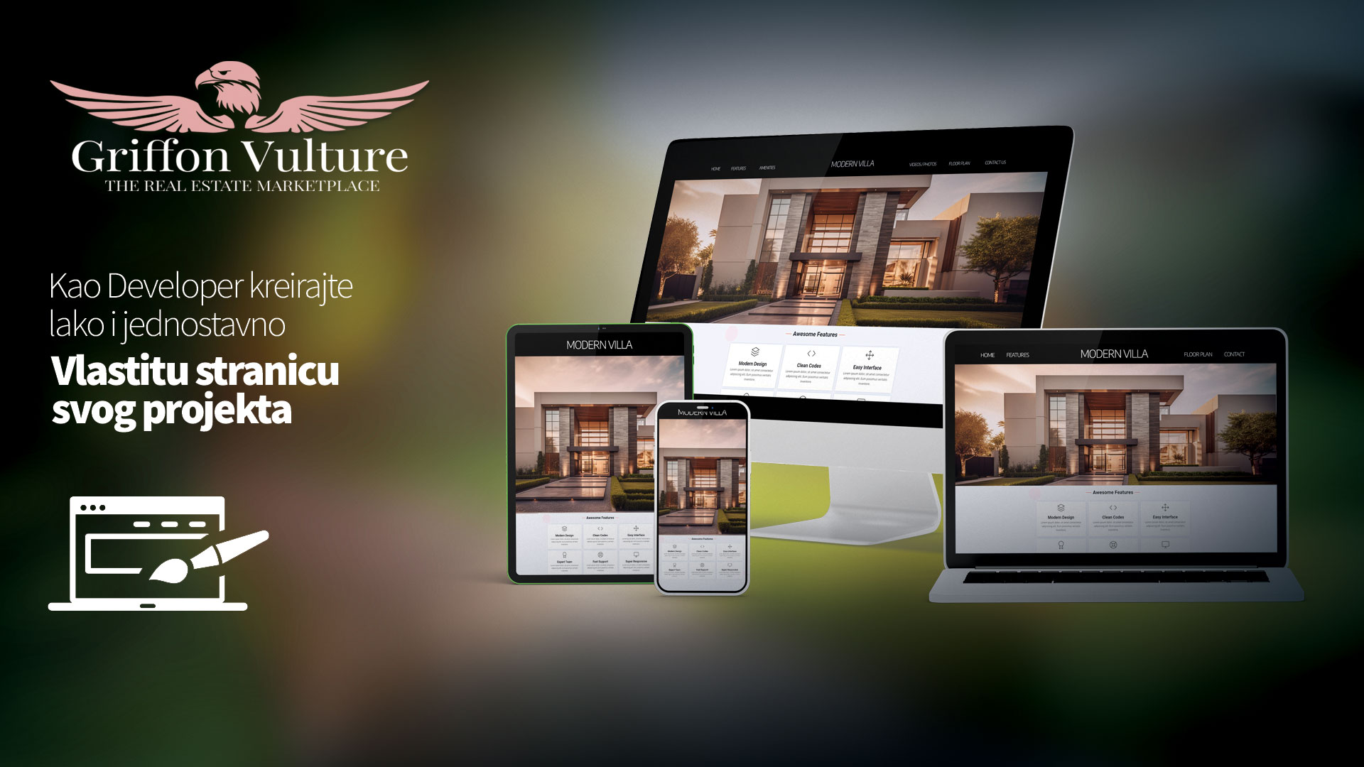 Kreirajte svoju stranicu za nekretninu na Griffon Vulture marketplaceu za nekretnine